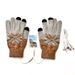 Heating Gloves Electric heating gloves 5-finger knitted jacquard touch screen thickened with fleece USB warm gloves for outdoor warmth_viptrois.com