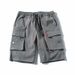 Men's Clothing Street Hip Hop Trend Loose Shorts Men Summer Ins New Pocket Fashion Overalls_viptrois.com