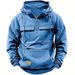 Men's Autumn And Winter Hooded Youth Sweatshirt Men's Hoodies Workwear Solid Color Casual Sweatshirt Jacket_viptrois.com