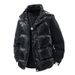Men's Clothing Unisex Shiny Puffer Vest For Winter - Lightweight Warm Quilted Sleeveless Jacket With Stand Collar, Casual Outerwear For Men & Women_viptrois.com