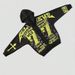 Men's Y2K Millennium Style Distressed Digital Print Hoodie with Cross Loose Sleeves And Zip up for Casual Wear_viptrois.com