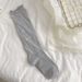 Ballet Style Bow Jk Lolita Socks Women's Over The Knee White Calf Socks Pure Desire Pile Socks Summer Boneless Socks_viptrois.com
