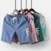 New Men's Shorts With Elastic Drawstring, 5-point Youth Sports Breathable Summer Quick Drying Pants_viptrois.com