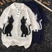 Men's Clothing Shirt Lapel Short Sleeved Knitted Sweater Hollow Ice Silk Business Tide Shirt_viptrois.com