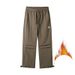 Men's Clothing Three Dimensional Pleated Outdoor Water Repellent Cotton Pants Men's Warm Winter New Workwear Casual Pants Thick Warm Long Pants_viptrois.com