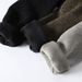 Men's Fleece Knit Sweater - Winter Warm Loose Fit Round Neck Long Sleeve Pullover_viptrois.com