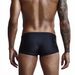 2024 Men's Clothing foreign trade new style rainbow stripe decoration boxer men's tight-fitting swimming beach pants on both sides in stock_viptrois.com