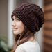 Women's Hats Autumn And Winter Knitted Hats New Style Warm Ear Protection Cold Hats For Women Wool Hats Large Head Circumference_viptrois.com
