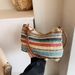 Women's Crossbody Bags Ladies Straw Bag Simple Texture Shoulder Bag Crossbody Bag_viptrois.com