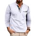 Men's Outdoor Open Tube Long Sleeve Henry Men's T-shirt Top Cross-border Foreign Trade Tough Guy Color Matching Base Men's T-shirt_viptrois.com