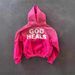GOD HEALS Printed Letters Loose Trendy Brand Unisex Hoodie Cross-Border European And American Gradient Color_viptrois.com