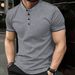 Men’s Performance Polo Shirt – Wrinkle-Free Polyester, Short Sleeve Baseball Collar (16 Colors, 5 Sizes)_viptrois.com
