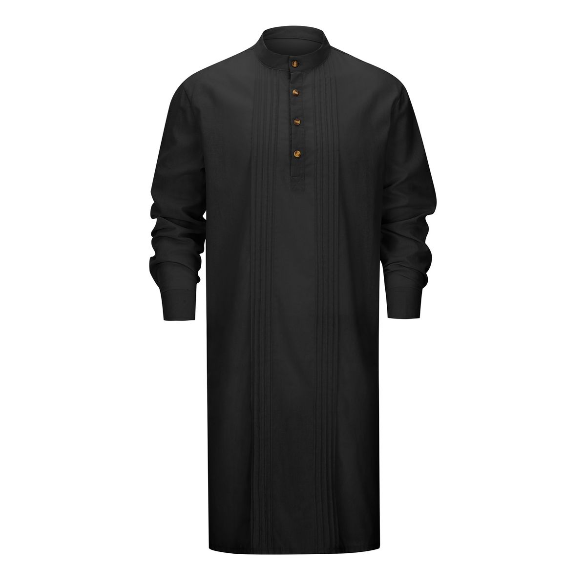 Men's Clothing Fashion Simple Long Shirt Muslim Robe_viptrois.com