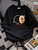 Super 7 Men's Mummy Boy T-Shirt Size Medium Black Robot Face Cartoon Comic Comfortable Designer Clothes Breathable Streetwear_viptrois.com