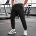 Men's Clothing Waffle Knit Jogger Pants - Breathable Loose Fit Casual Sweatpants With Drawstring Waist (White, Black, Khaki, Wine Red, Sky Blue)_viptrois.com