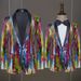Men's Clothing men's camouflage sequined performance costume host singer dress stage performance nightclub bar fashion suit_viptrois.com