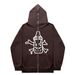 2024 Dark Butterfly Unisex Hoodie Gothic Couple Harajuku Oversized Zipper Sweatshirt_viptrois.com