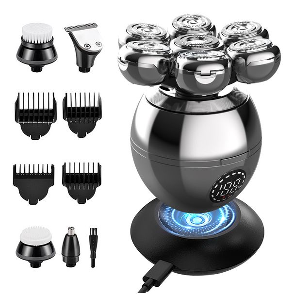 LCD Digital Display Full Body Washing USB Charging Multifunctional Shaver Set_viptrois.com