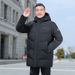 Men's Clothing Middle Aged And Elderly Men's Down Jackets With Windproof Hoods And Thickened Large Sizes For Grandfather And Father Winter Coats_viptrois.com