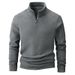 Men's Clothing Men's Fleece-Lined Hooded Sweatshirt – Warm & Cozy Long-Sleeve Pullover With Sherpa Lining (Black, Coffee, Dark Gray)_viptrois.com