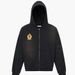 Men's Clothing Washed Embroidered Badge Solid Color Unisex Couple Hooded Sweatshirt Jacket_viptrois.com