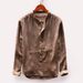 New Men's Best-selling Solid-color Cotton And Linen Long-sleeved Shirt For Men_viptrois.com