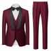 Men's Clothing Suit Three piece Men's Double Slit_viptrois.com
