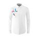 Men's Slim Fit Long Sleeve Shirt With Unique Jigsaw Print – Breathable Cotton, Modern Urban Style, Comfortable & Stylish For Casual & Office Wear_viptrois.com