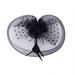 Retro Bridal Headdress - Half Face Mesh Flower Hair Accessories (Handmade Vintage Hat, Wedding Headpiece)_viptrois.com