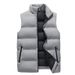 Autumn And Winter Warm Men's Vest, Casual Loose Thickened Coat, Men's Solid Color Simple Men's Vest_viptrois.com