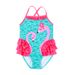 Mother & Kids New Girls One Piece Swimsuit Cute Ruffled Flamingo Baby Girl Comfortable High Elastic High Quality Swimsuit_viptrois.com