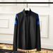 Men's Clothing Color Block Men's Slim Fit Shirt Blue European American Style Casual Autumn Winter Clothing For Men_viptrois.com
