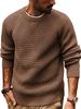 Men's Chunky Knit Sweater – Oversized Winter Pullover With Color-Block Design For Streetwear & Casual Wear_viptrois.com