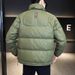 "Men's Slim-Fit Lightweight Down Jacket, 550FP Gray Duck Down Filled, Waterproof & Windproof Winter Coat With Stand Collar (Black/Green/Khaki)"_viptrois.com