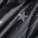 Men's Slim Fit Short Sleeve Shirt White Cotton Casual Modern Style With Imported Czech Crystal Rhinestone Star Pattern Factory Direct Sales_viptrois.com