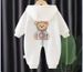 Newborn Baby Spring And Autumn Long Sleeved Sweatshirt With Bear Hood, Cute And Super Cute One Piece Romper, Outdoor Clothes And Crawling Clothes_viptrois.com