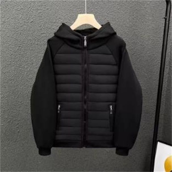 2026 European-USA Style Fashion Outerwear Youth/Men Polyester Splicing Long Sleeve Windproof Waterproof Wear-Resistant Thick Zipper Hooded Jacket_viptrois.com