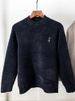 Men’s Fleece-Lined Embroidered Sweater – Thermal High-Neck Pullover, Thick Chenille Knit For Winter, Casual & Warm_viptrois.com