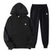 Men's Clothing New Casual Loose Sports Fleece Lined Men's And Women's Hooded Sweatshirt Set_viptrois.com