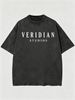 Men's Clothing Heavy Washed Cotton Short Sleeved T Shirt Casual Trend Unisex Summer Ins Black Round Neck Top Trendy Versatile Half Sleeve_viptrois.com