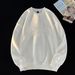 Crew Neck Fleece Sweater Men's Autumn And Winter New Steel Stamp Concave And Convex Three-dimensional Letters Simple Couple Without Hats On Clothes_viptrois.com