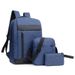 Women's Bags Three Piece Schoolbag Multi Function USB Charging Backpack Large Capacity Ins Style Backpack Business Commuting Travel_viptrois.com