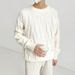 3D Grid Men's Autumn And Winter Lazy Style Knitted Loose Base Sweater_viptrois.com