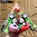 Bag Charm Creative Cute Fruit Panda Keychain Bag Pendant Cartoon Car Keychain Pendant Exquisite Gifts Wholesale_viptrois.com