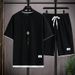 2025 Short-sleeved Sportswear Men's Summer Fashion Casual Shirt, Men's T-shirt And Shorts Set Two-piece Set_viptrois.com