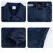 Men's Durable Work Coverall - Flame Resistant, Breathable Polyester Jumpsuit For Welding, Shipyard & Industrial Use (Dark Blue, Orange, Bright Blue)_viptrois.com
