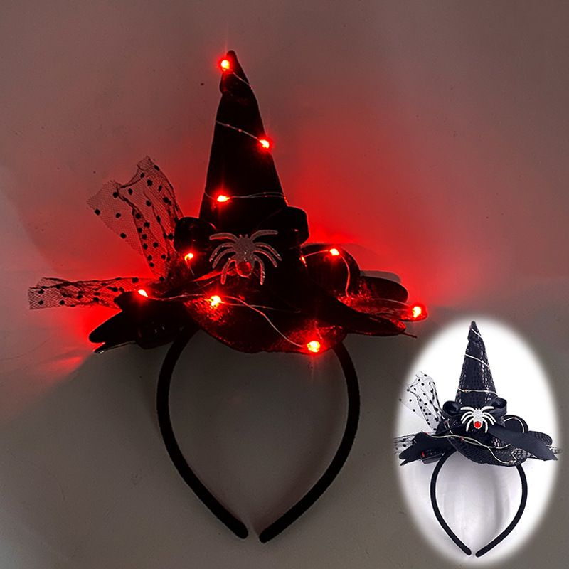 Halloween LED luminous headdress female witch magic show party hat_viptrois.com