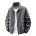 2025 New Spring And Autumn Stand-up Collar Jacket Men's Thin Jacket Men's Casual Spring And Autumn Waterproof Thin Trendy Men's Clothing_viptrois.com