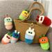 Bag Charm New Cute Caterpillar Keychain Cartoon Plush Doll Bag Pendant Creative Car Keychain Small Gift_viptrois.com