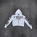Men's Clothing Printed Unisex Autumn And Winter Hoodie Hooded Sweater Loose Cardigan Jacket Couple Pants_viptrois.com